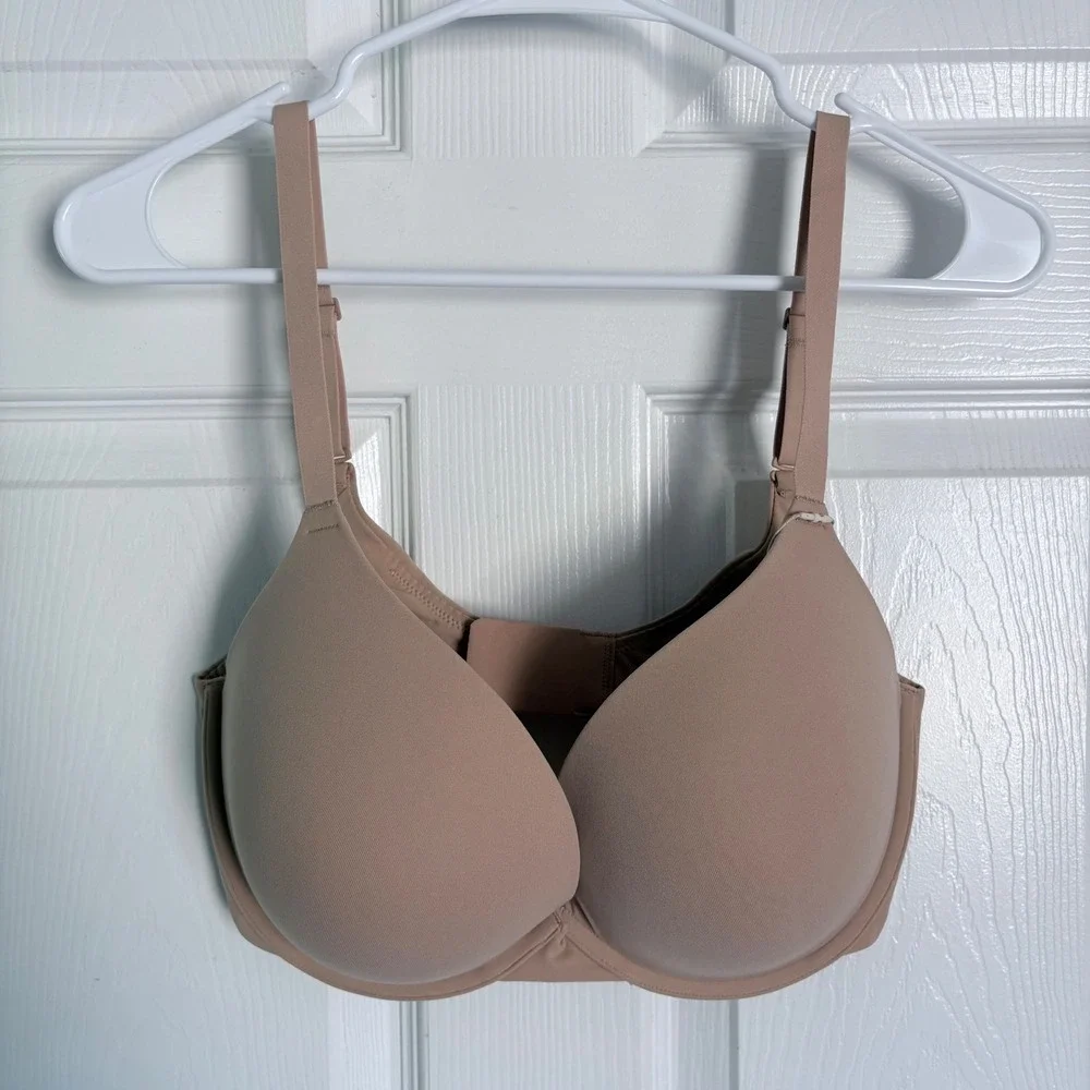 NEW SKIMS Push Up Demi Bra 36DDD Clay Fits Everybody Underwire BR-UWR-2410 - Picture 1 of 3